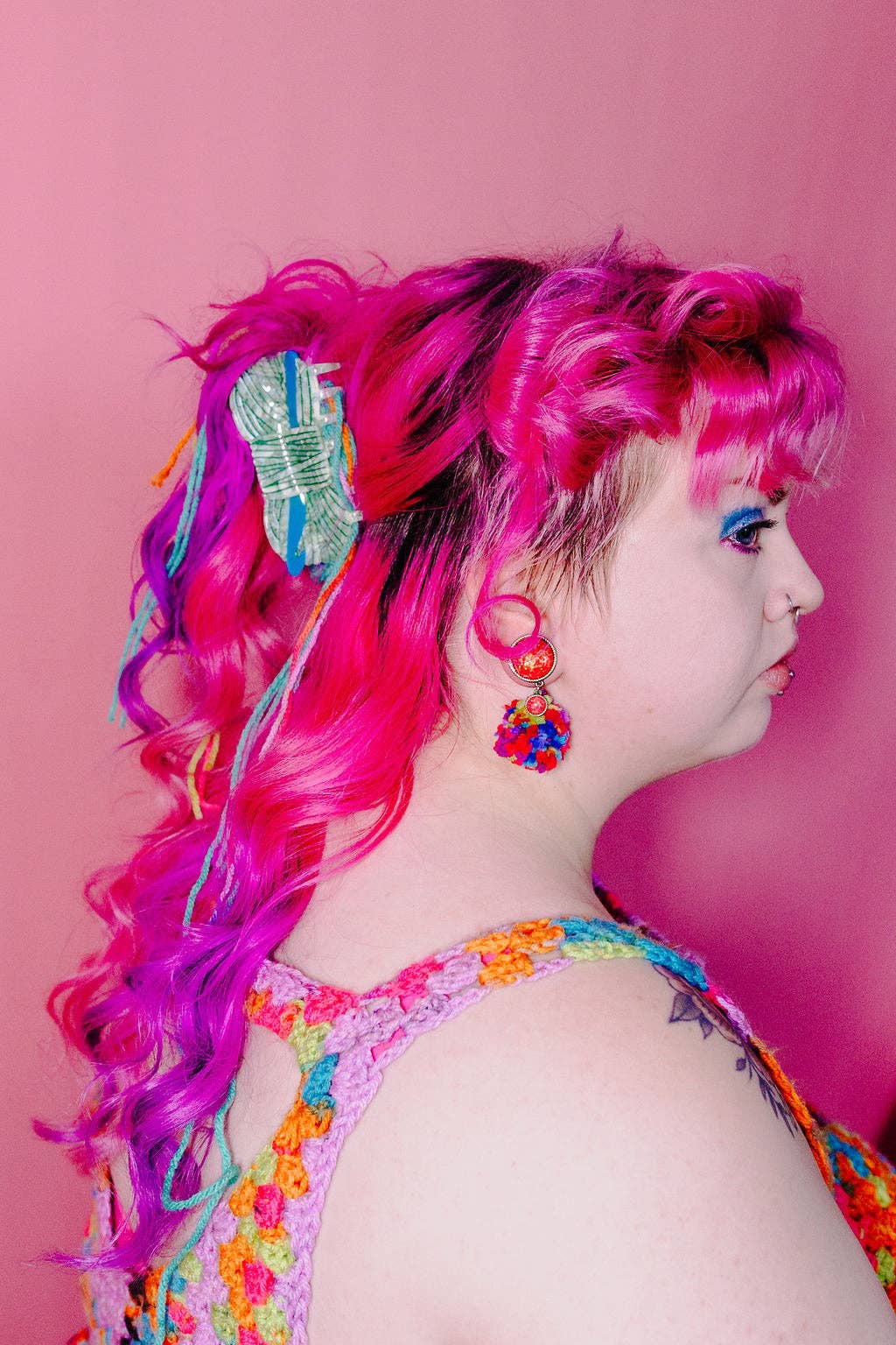 The Peach Fuz| Crochet Needle Hair Claw – Lift Bridge Yarns