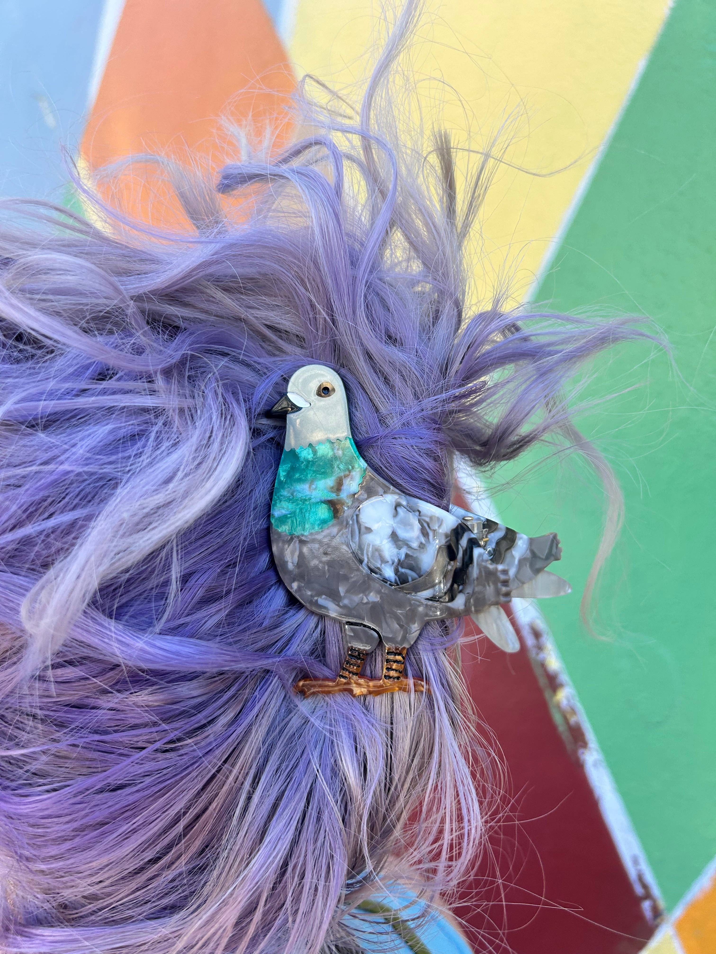 The Peach Fuzz | Pigeon Hair Claw – Lift Bridge Yarns