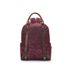   Maker's Canvas Backpack | Red by della Q sold by Lift Bridge Yarns