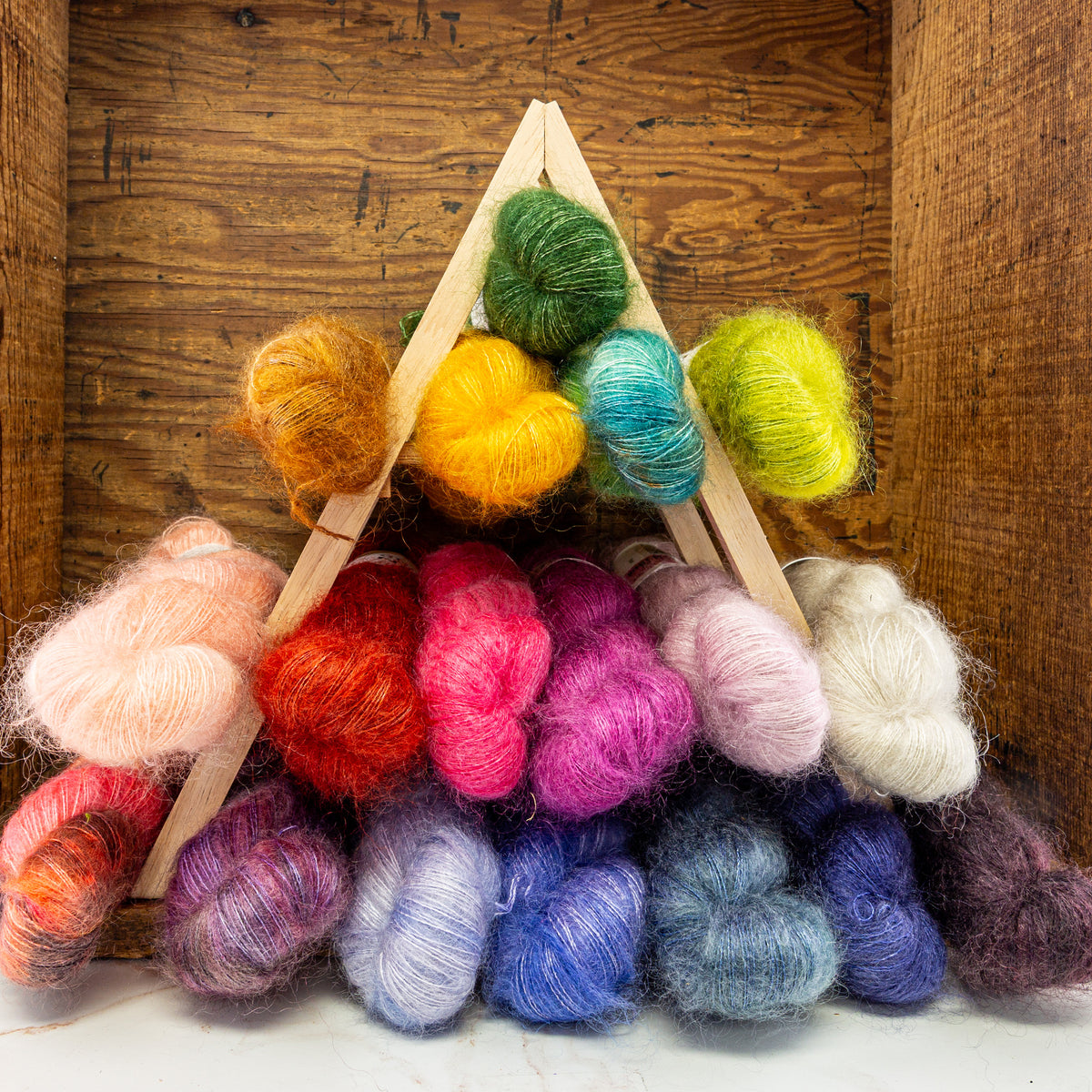 Spun Right Round | Mohair Silk – Lift Bridge Yarns
