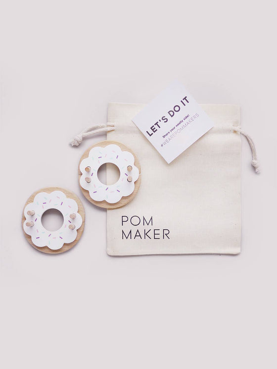  Donut Pom Maker – Vanilla (Medium) by Pom Maker sold by Lift Bridge Yarns