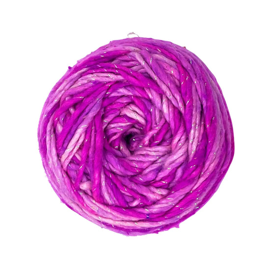 Sparkle - Midnight Silk Roving Worsted Weight Yarn by Darn Good Yarn sold by Lift Bridge Yarns