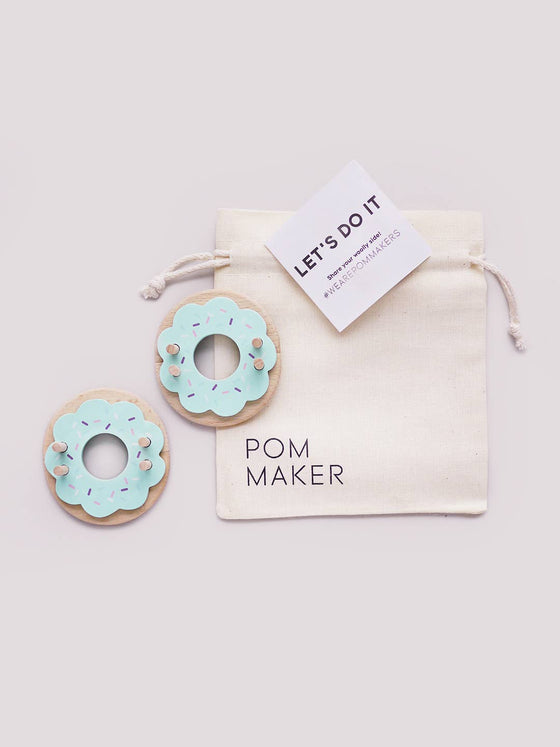  Donut Pom Maker – Blue Frost (Medium) by Pom Maker sold by Lift Bridge Yarns