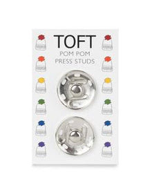   Pom Pom Press Studs  |  Pack of 2 by TOFT sold by Lift Bridge Yarns