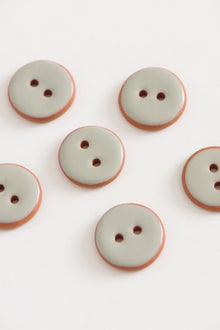  Round Ceramic Buttons - 3/4"