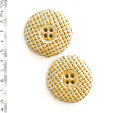  Large Check Pattern Buttons | 2 ct