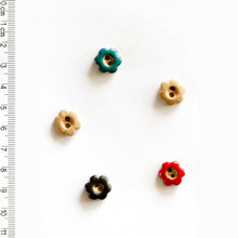  Three Color Flower Buttons | 5 ct
