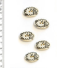  Leaping Sheep Buttons | 5 ct