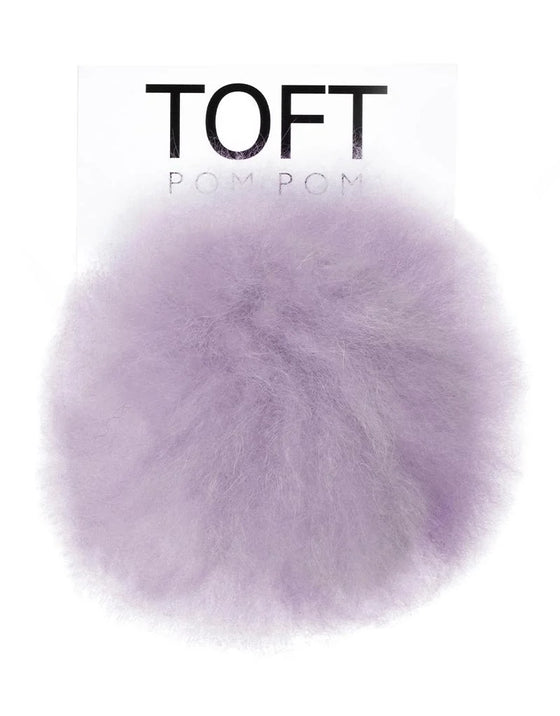 Violet Alpaca Pom Poms | Colorful by TOFT sold by Lift Bridge Yarns