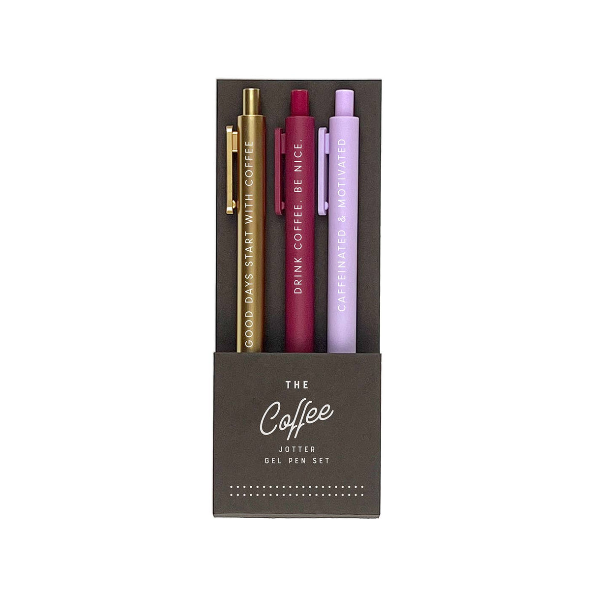 The Coffee Jotter Gel Pen: Set of 3 | Markers and Pens