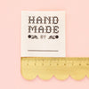 Crafty Handmade By: Organic Cotton Write In Sewing Labels | 4ct