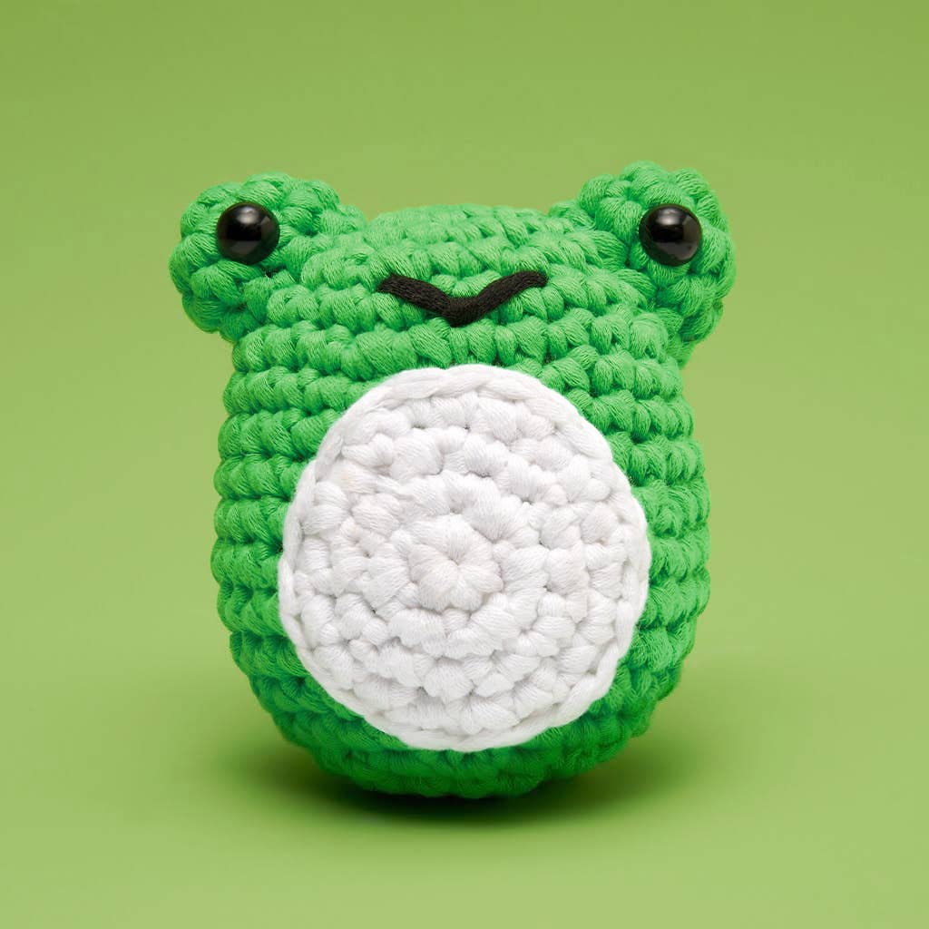 Henri the Frog | Beginner Crochet Kit | Crochet Kit