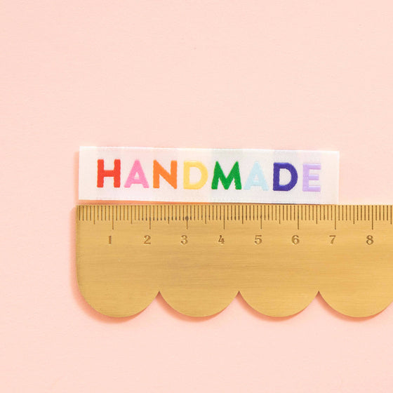 Handmade Woven Sewing Labels | Rainbow Colors | 8ct