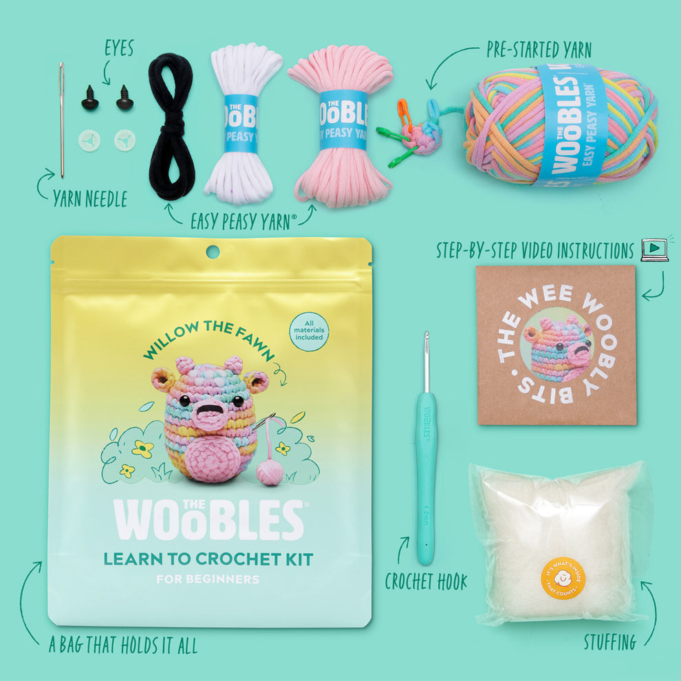 Willow the Fawn Pastel Crochet Kit | Crochet Kit