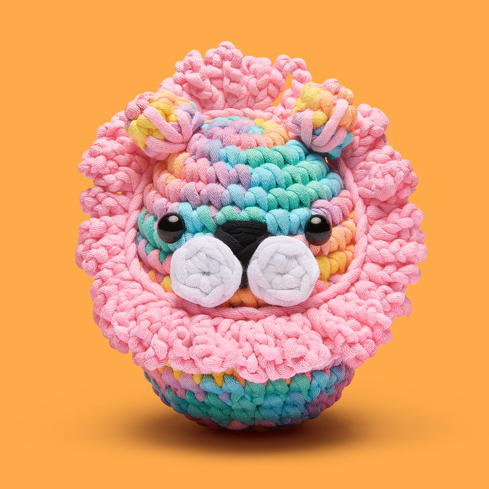 Sebastian the Lion Pastel Crochet Kit | Crochet Kit