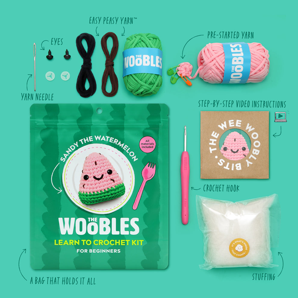 Sandy the Watermelon Crochet Kit | Crochet Kit