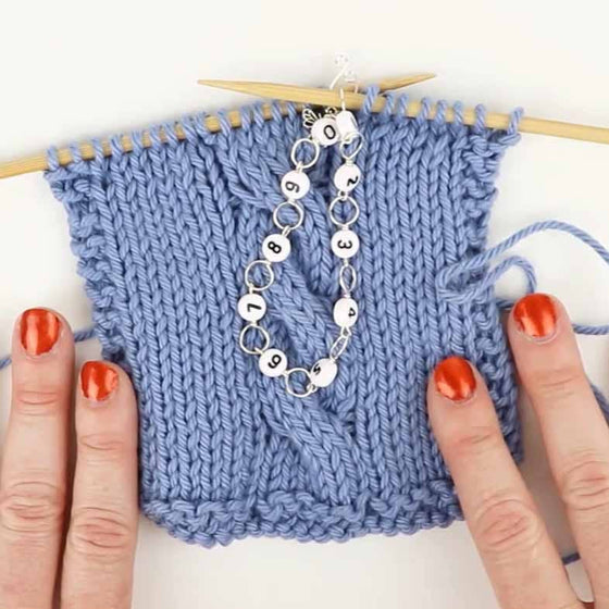  Calico Cat Circle Chain Row Counter by Twice Sheared Sheep sold by Lift Bridge Yarns