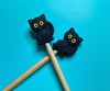 Kawaii Halloween Black Cat Animals Silicone Gift for Knitte | Needle Stoppers