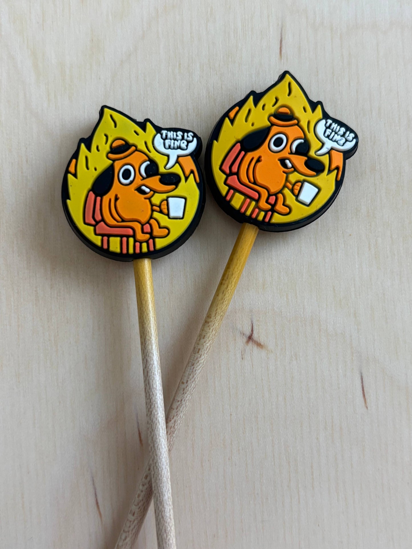 This Is Fine Needle Stoppers | Needle Stoppers