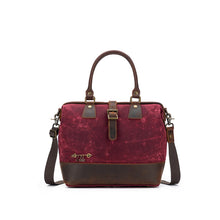   Maker's Canvas Satchel | Red by della Q sold by Lift Bridge Yarns