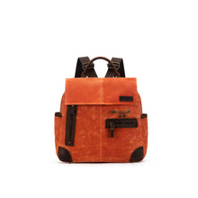   Maker's Canvas Midi Backpack | Orange by della Q sold by Lift Bridge Yarns