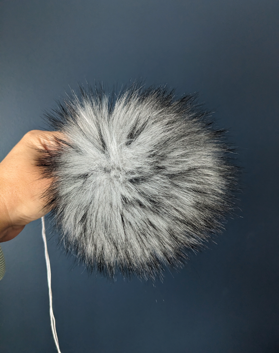 Handmade Faux Fur Pom Pom | Chinchilla