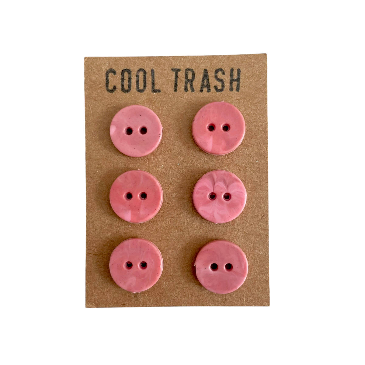 Dusty Pink Recycled Plastic Little Buttons Set |