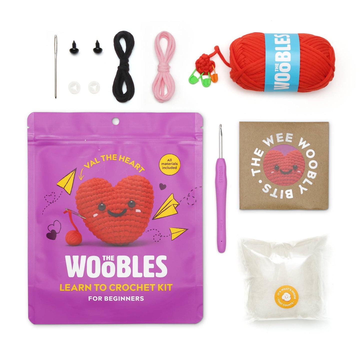 Val the Heart | Beginner Crochet Kit | Crochet Kit