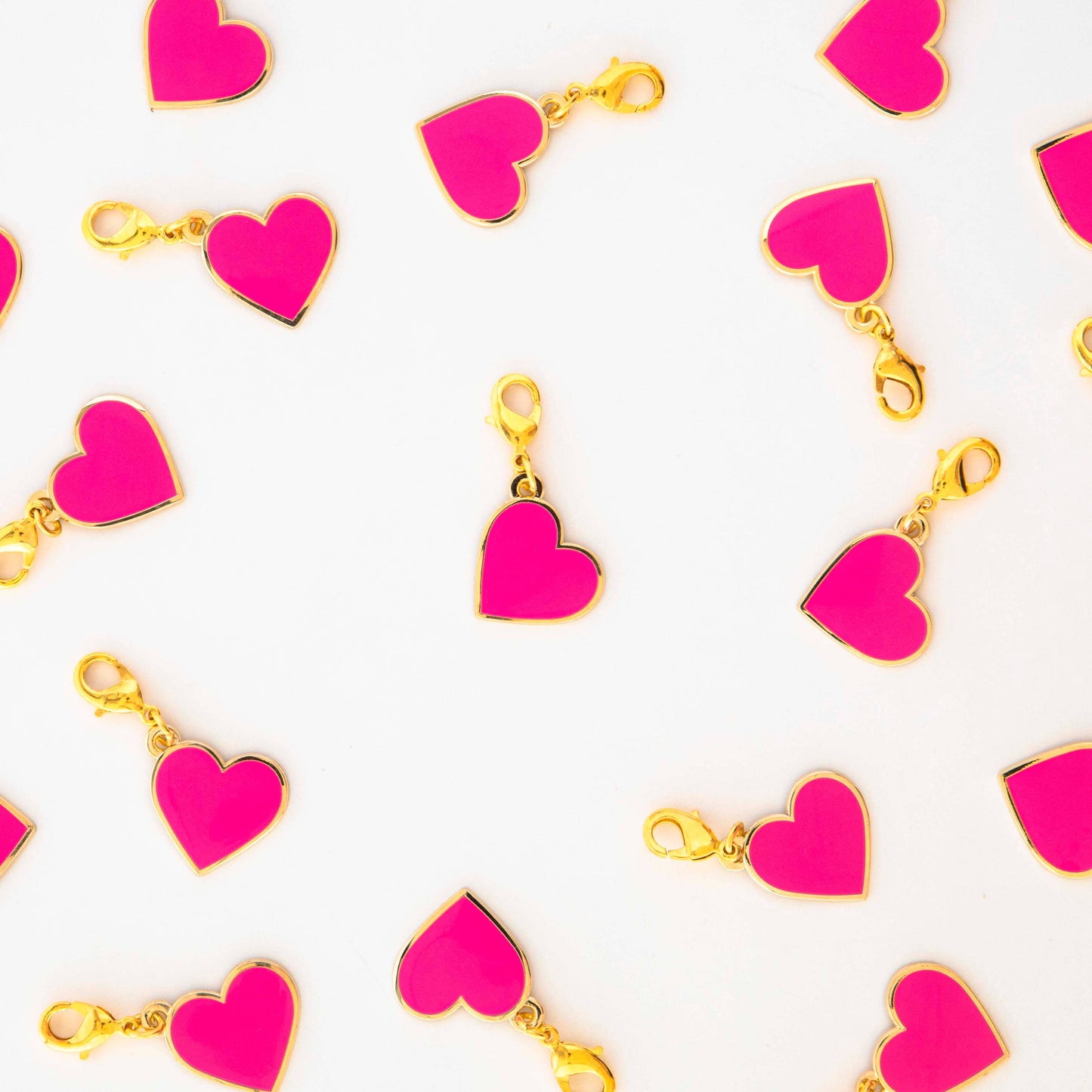 Pink Heart Removable Zipper Charm | Notions - Progress Keepers