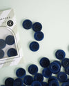 Corozo Nut Buttons | Midnight | 1in | 4ct