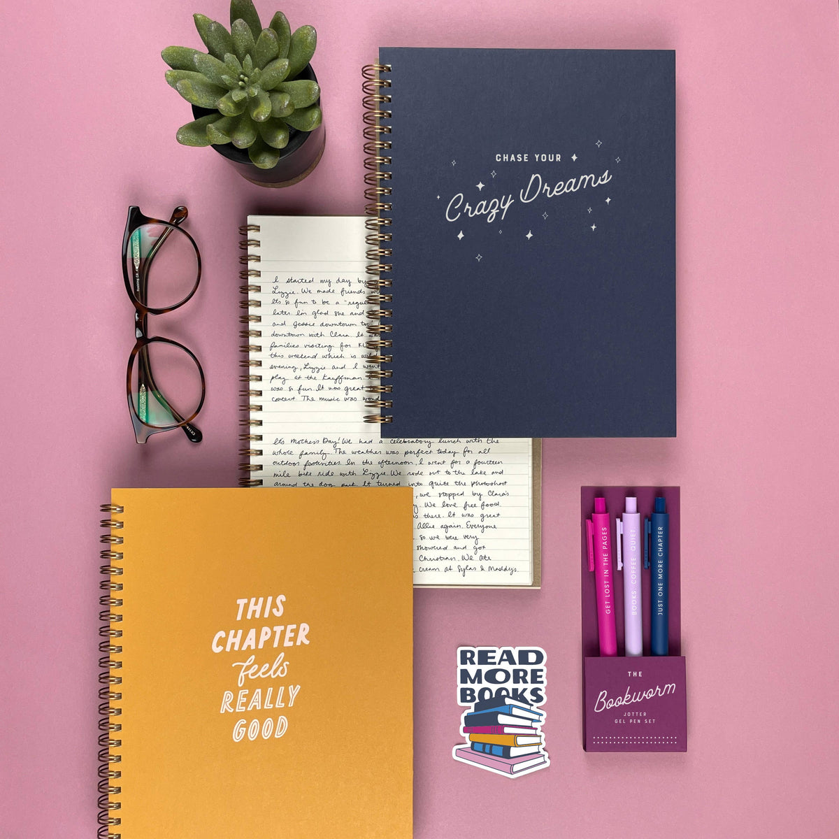 The Bookworm Jotter Gel Pen: Set of 3 | Markers and Pens