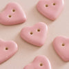  Soft Pink Heart Buttons by Quince & Co. sold by Lift Bridge Yarns