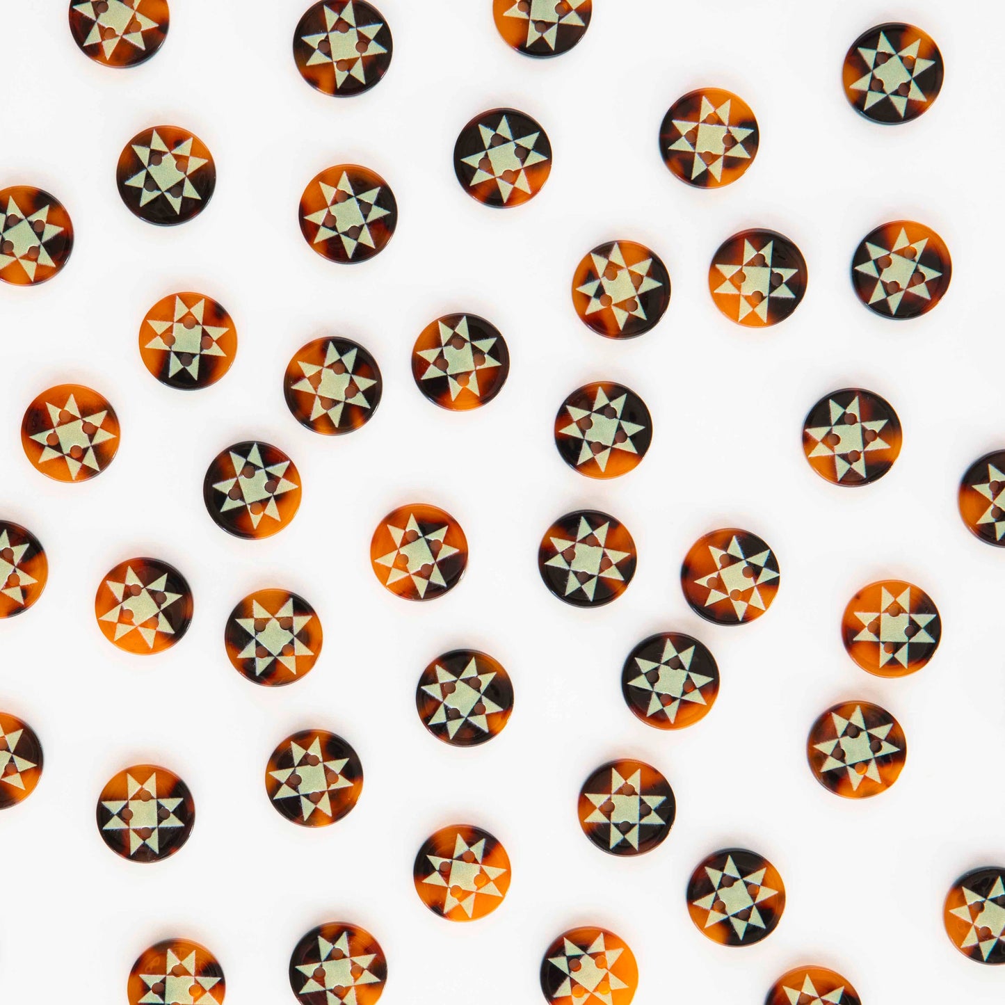 Quilt Star Buttons | 5/8in | 10ct | Buttons