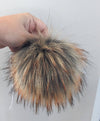 Handmade Faux Fur Pom | Fall Orange