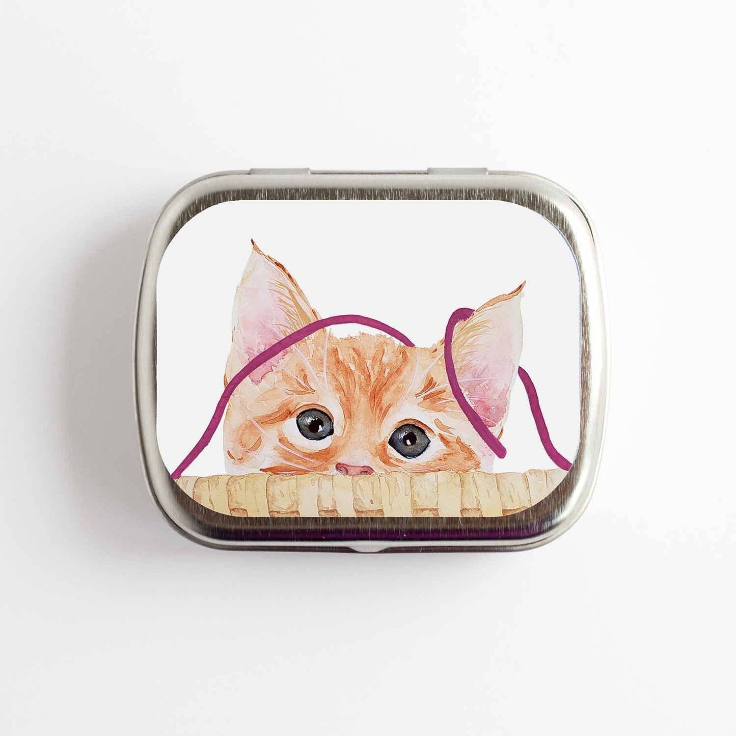 Kitten Stitch Marker Storage Tin | Storage Tin