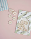 Retro Buttons | Cream Puff | 7/8in | 6ct