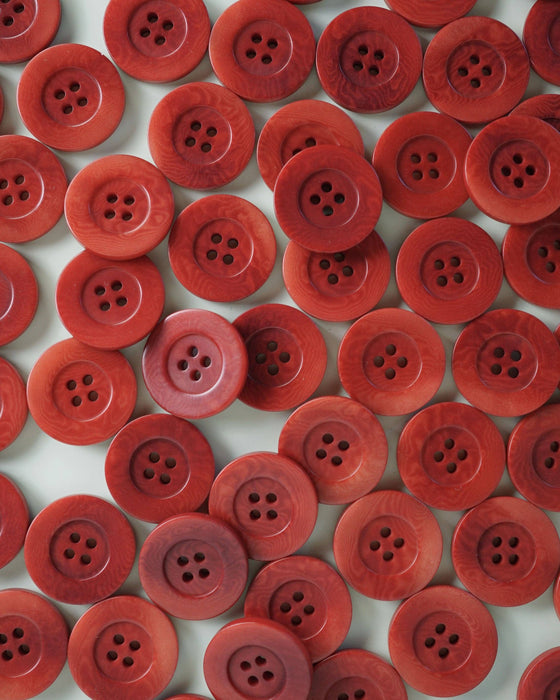 Corozo Nut Buttons | Amber | 1in | 4ct