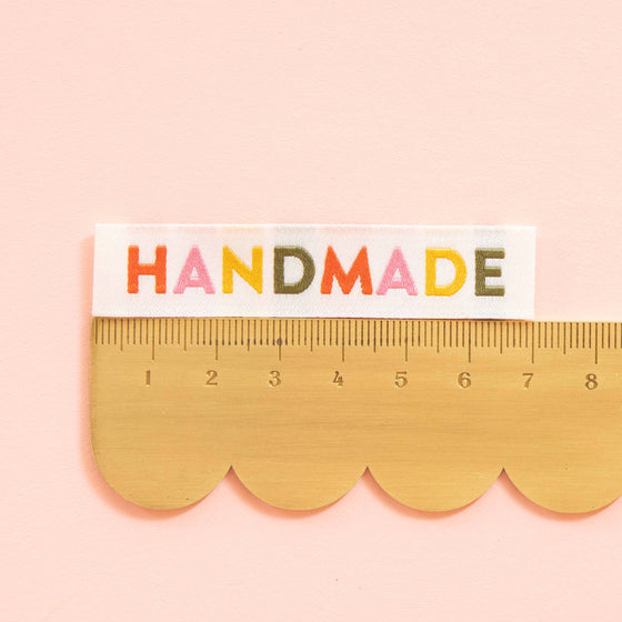 Handmade Woven Sewing Labels | Muted Colors | 8ct