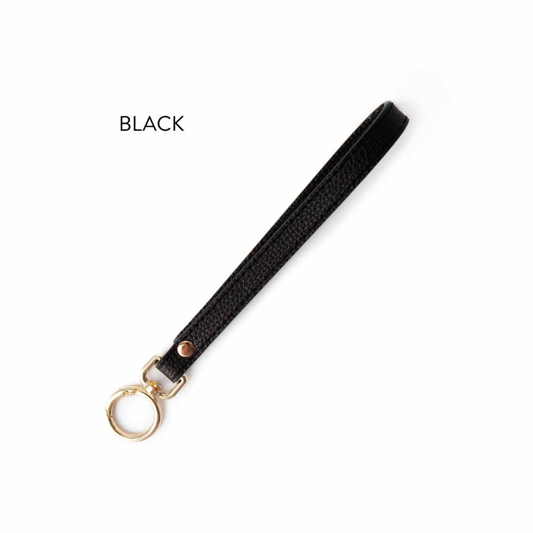 NEW! Wide Ring Yarn To Go Carousel Wrist Strap Black | Wrist Strap