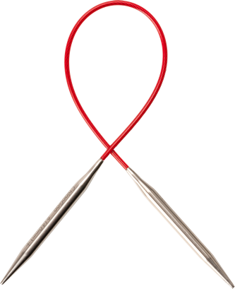圆针 - 固定长度 |针织红| 9 英寸和 12 英寸