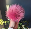 Handmade Faux Fur Pom Pom | Mauve Pink