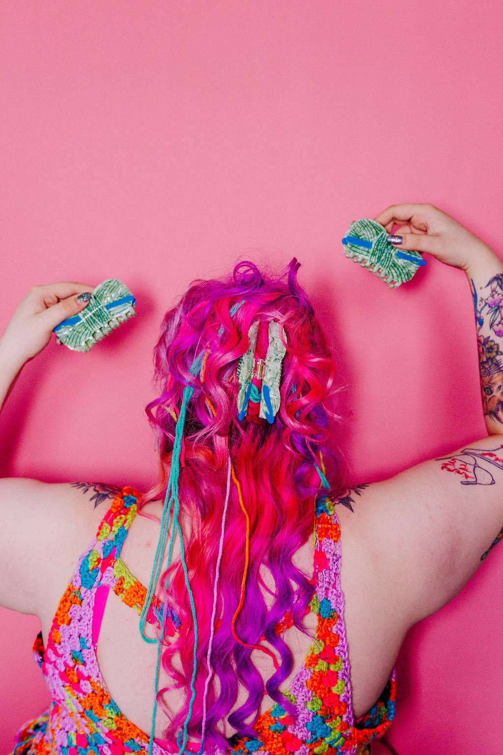 The Peach Fuz| Crochet Needle Hair Claw – Lift Bridge Yarns