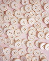 Retro Buttons | Cream Puff | 7/8in | 6ct