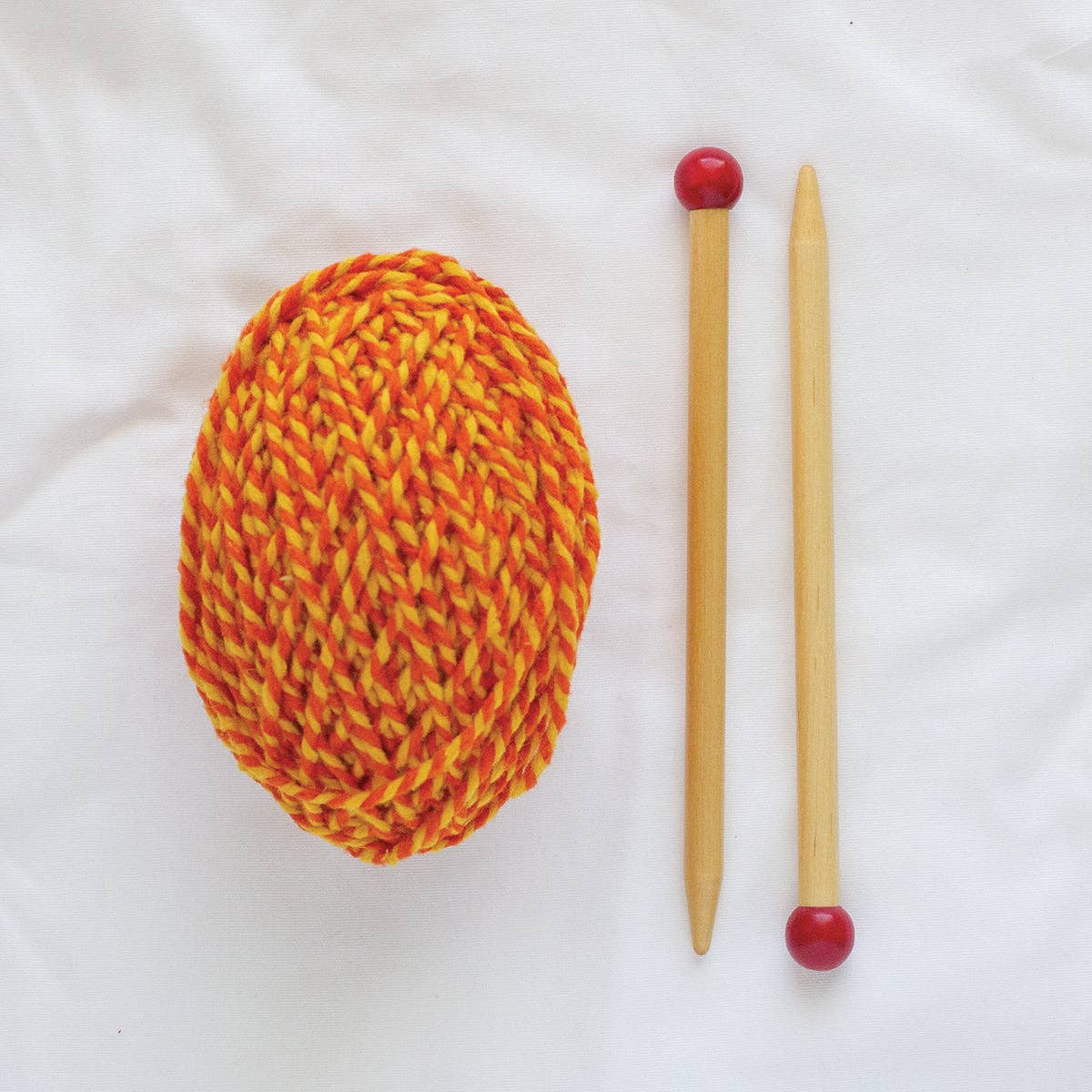 Discover Knitting: Scarf Kit - Orange | knitting kit