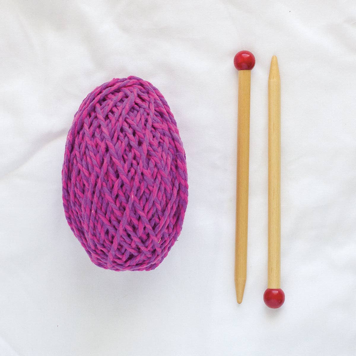Discover Knitting: Scarf Kit - Pink | knitting kit