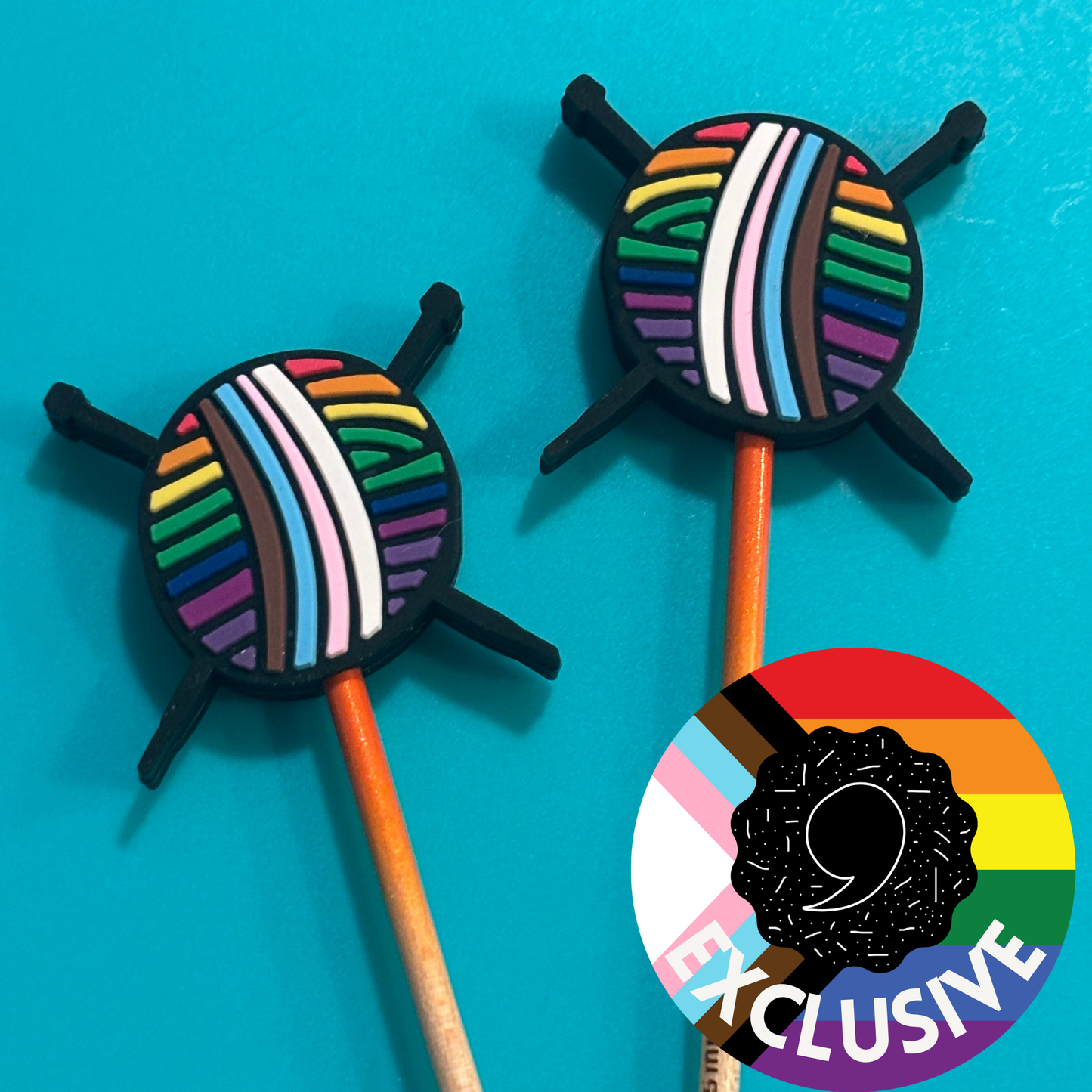 Pride Yarn Needle Stoppers | Needle Stoppers