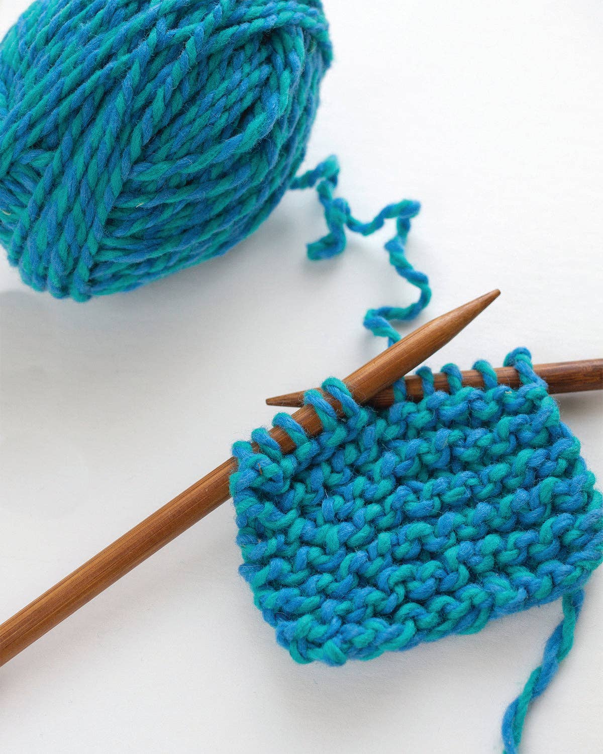 Discover Knitting: Scarf Kit - Blue | knitting kit