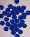 Retro Buttons | Cobalt | 7/8in | 6ct