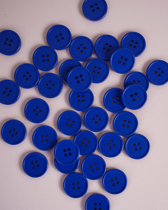 Retro Buttons | Cobalt | 7/8in | 6ct