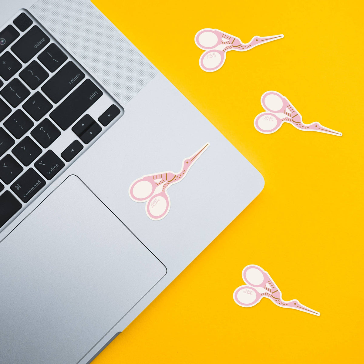 Stork Scissors Sticker | Sticker